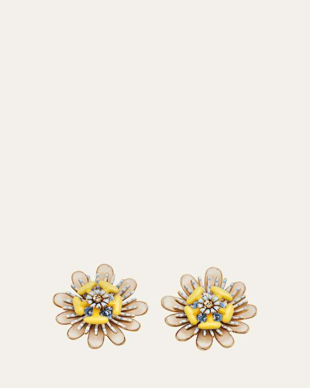 Passion Flower Earrings